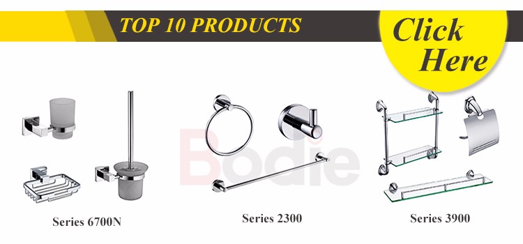 2019 Nouveaux accessoires de salle de bain au design simple environ 6 ensembles dans la série 7100